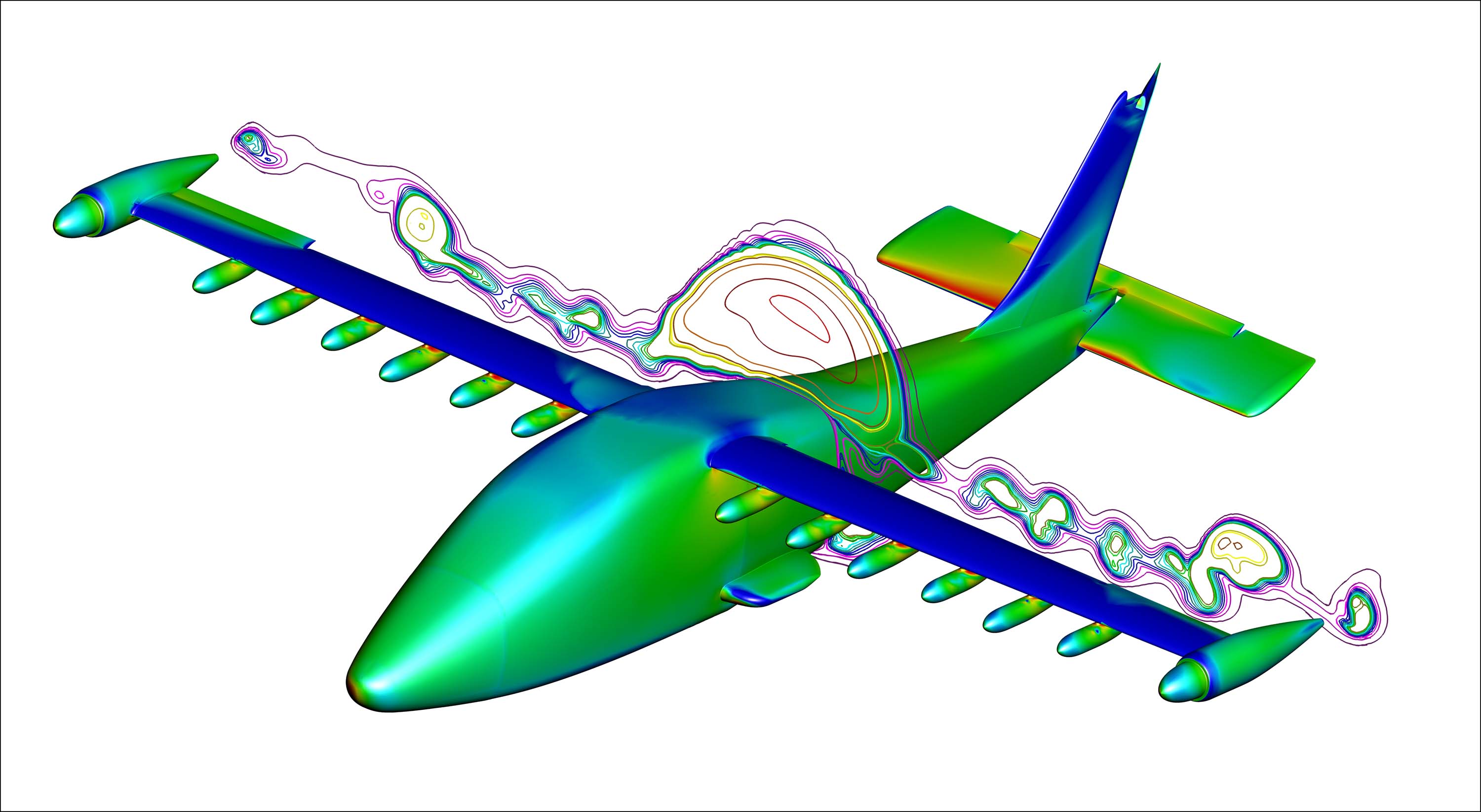 simulation du X-57 par la Nasa